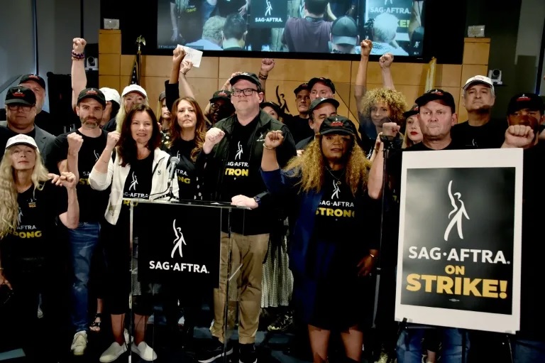 Hollywood shuts down as actors go on strike