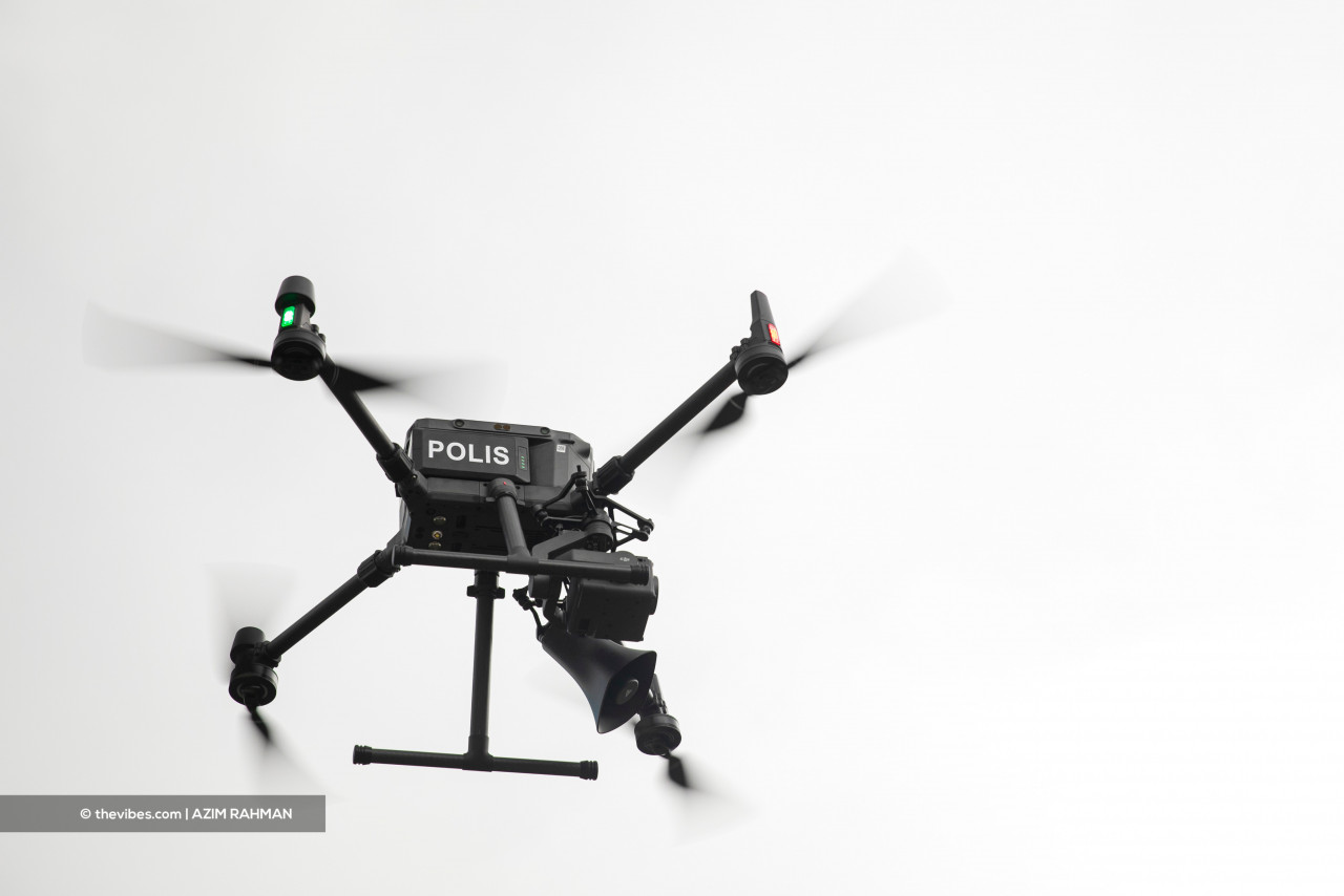 The DJI Matrice 300 RTK drone model is capable of flying for 55 minutes with a transmission range of 15km. – AZIM RAHMAN/The Vibes pic, October 9, 2021