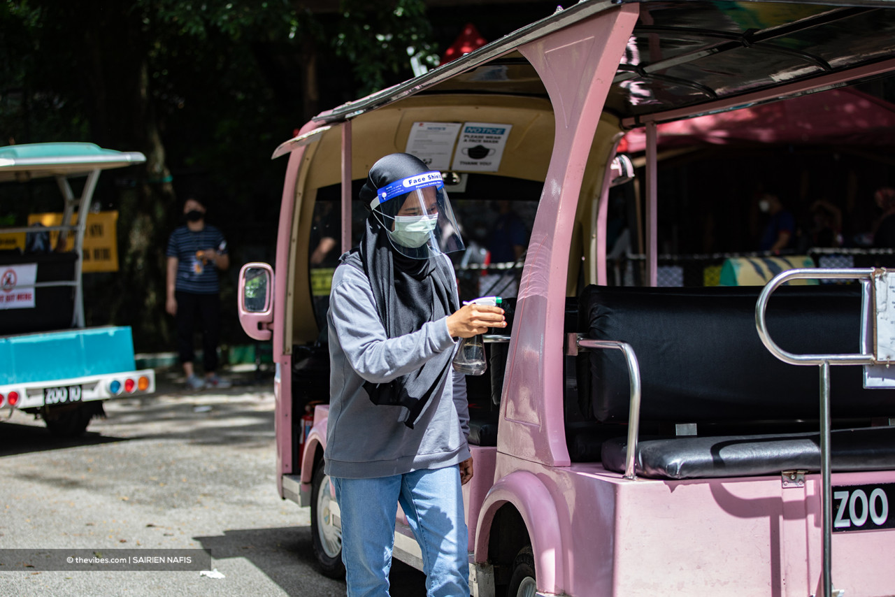 All vehicles and facilities at Zoo Negara are regularly disinfected. – SAIRIEN NAFIS/The Vibes pic, October 7, 2021