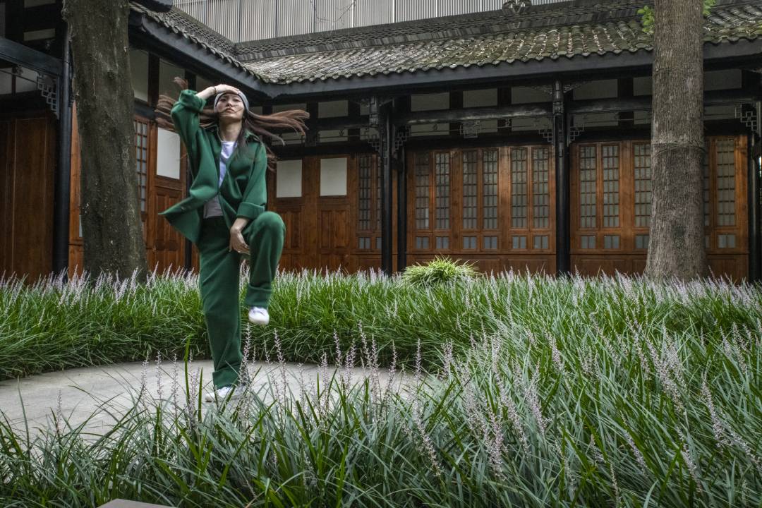 A shot of the video installation at the Temple House in Chengdu. – Pic courtesy of Swire Hotels