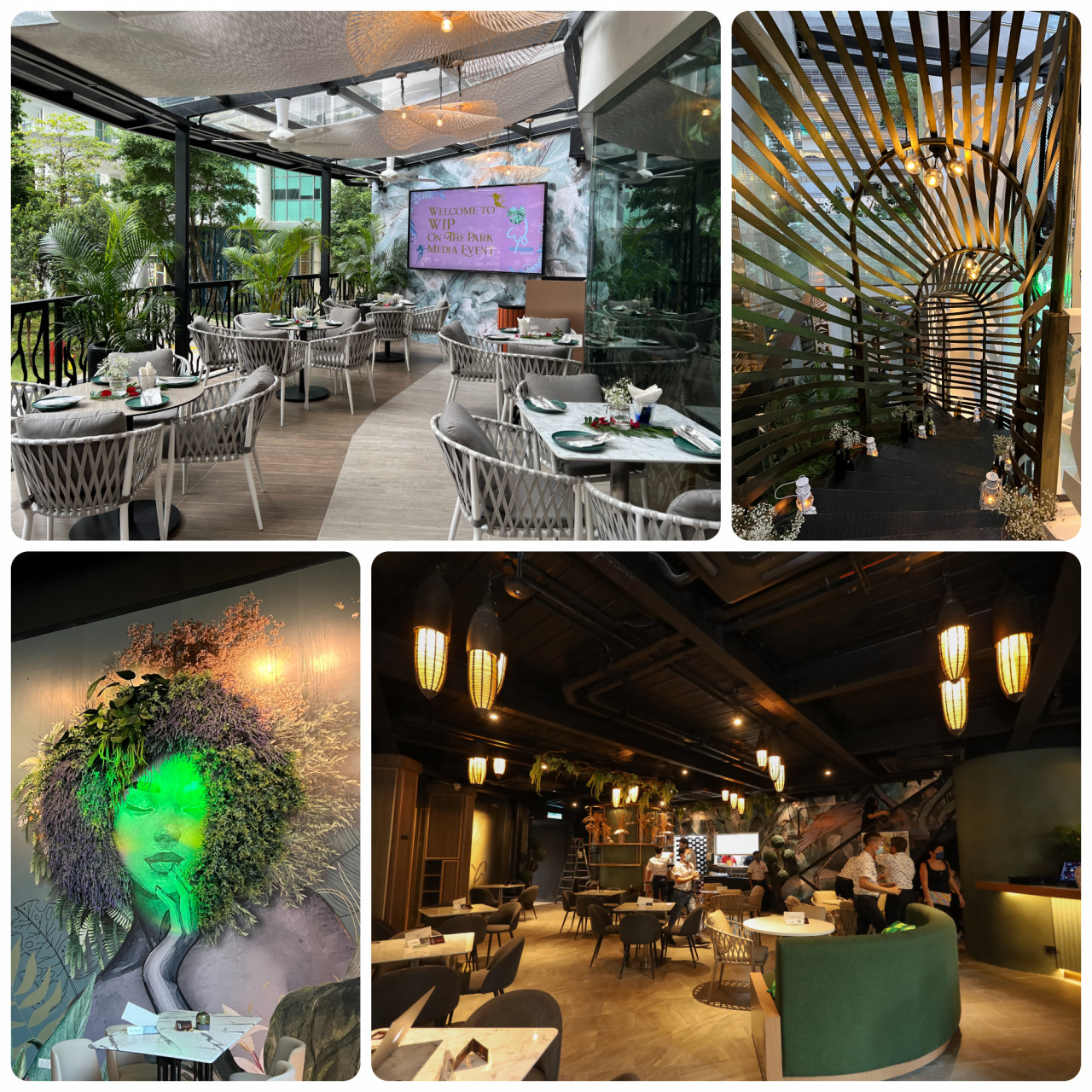 WIP On The Park has a very welcoming modern aesthetic that lends itself to social media posts. - Haikal Fernandez pics, lower right pic courtesy of WIP