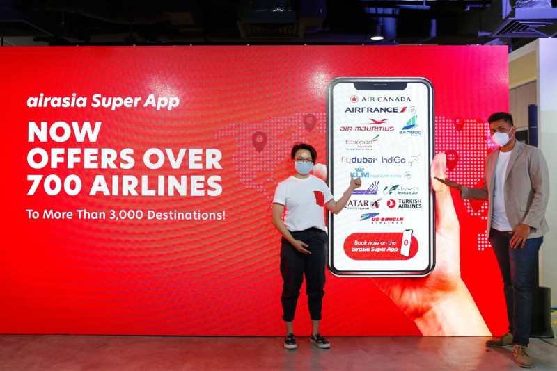 AirAsia Super App partners with 700 airlines flying to over 3,000 destinations