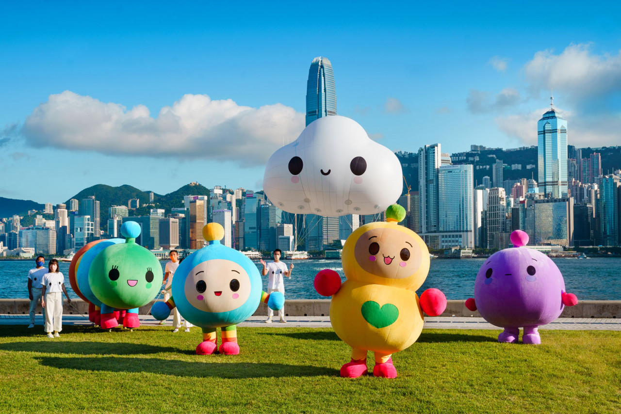 'FriendsWithYou' brings Art Park in West Kowloon to life. – Pic courtesy of HKTB