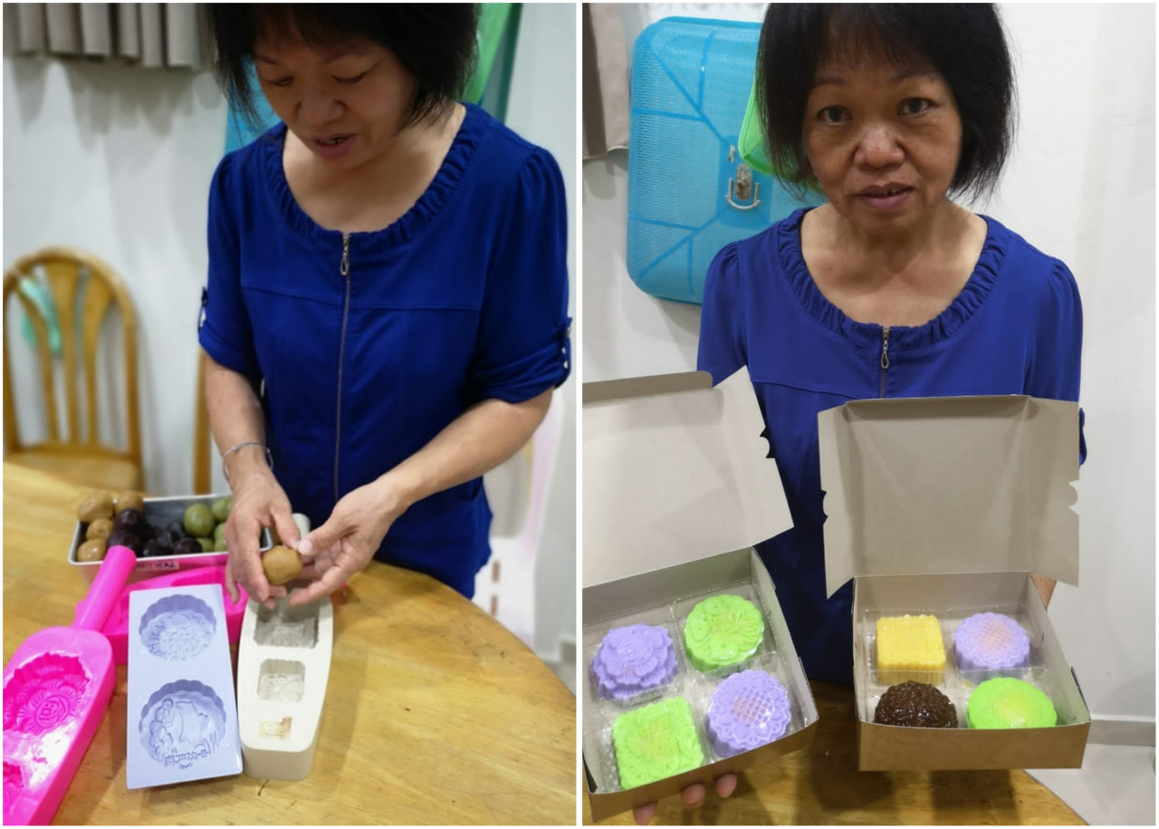Luke Kim Yoong, 54, can only sell a limited number of mooncakes as she works alone. – Pic courtesy of Luke Kim Yoong