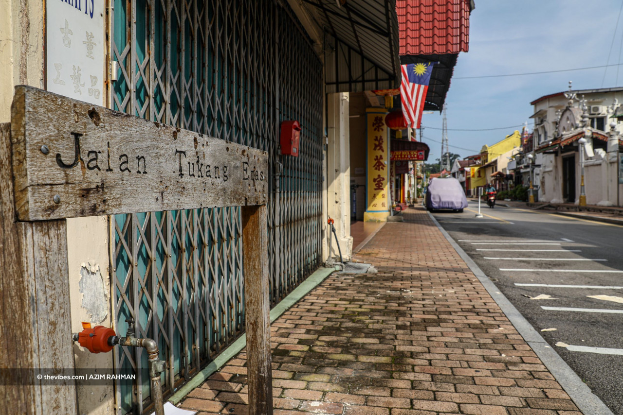 Silence along Jalan Tukang Besi, nearby Jonker Walk. – Azim Rahman/The Vibes pic