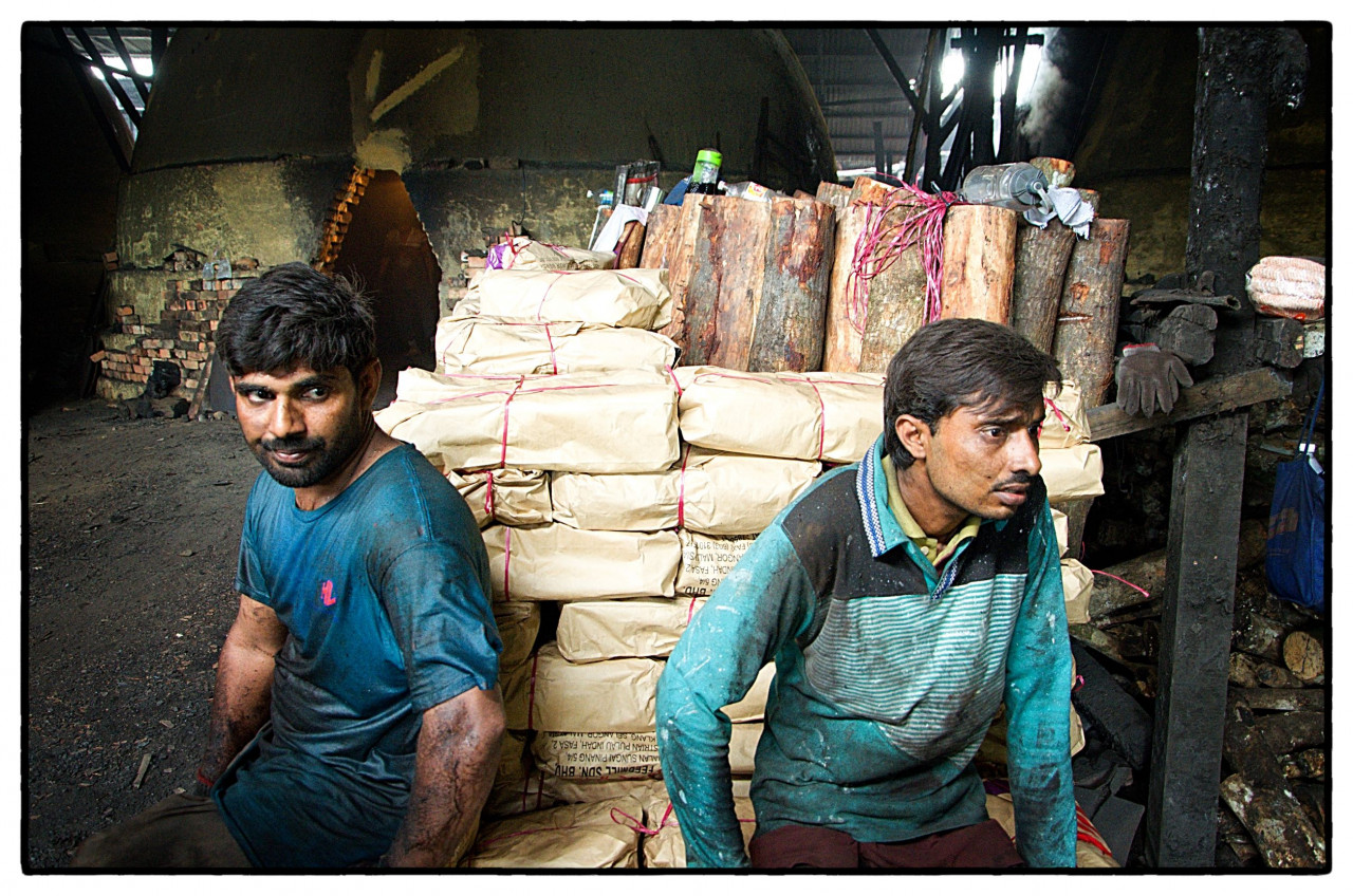More photography from a charcoal factory in Kuala Sepetang. – Pic courtesy of Philippe Durant