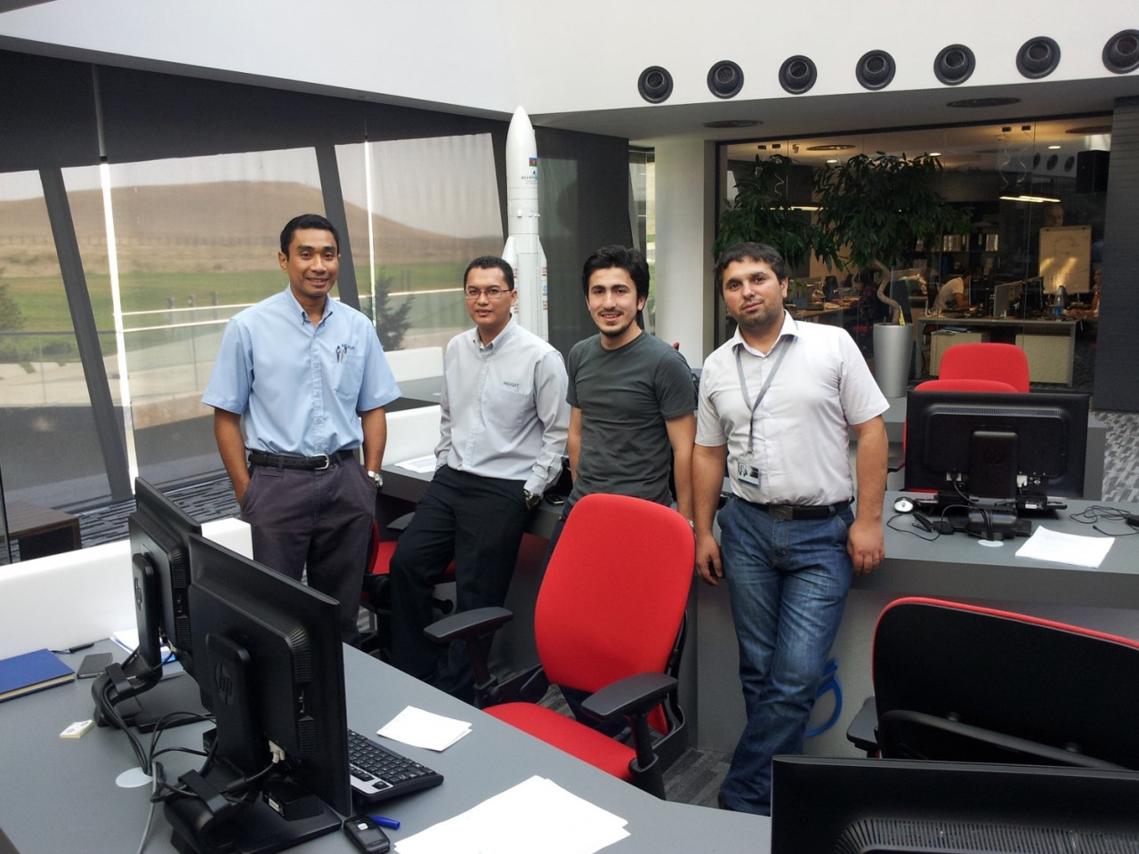 Satellite Engineering Manager Mohd Muzaini Mohammud @ Mahmood (L) has been with the company for 21 years. – Pic courtesy of Measat