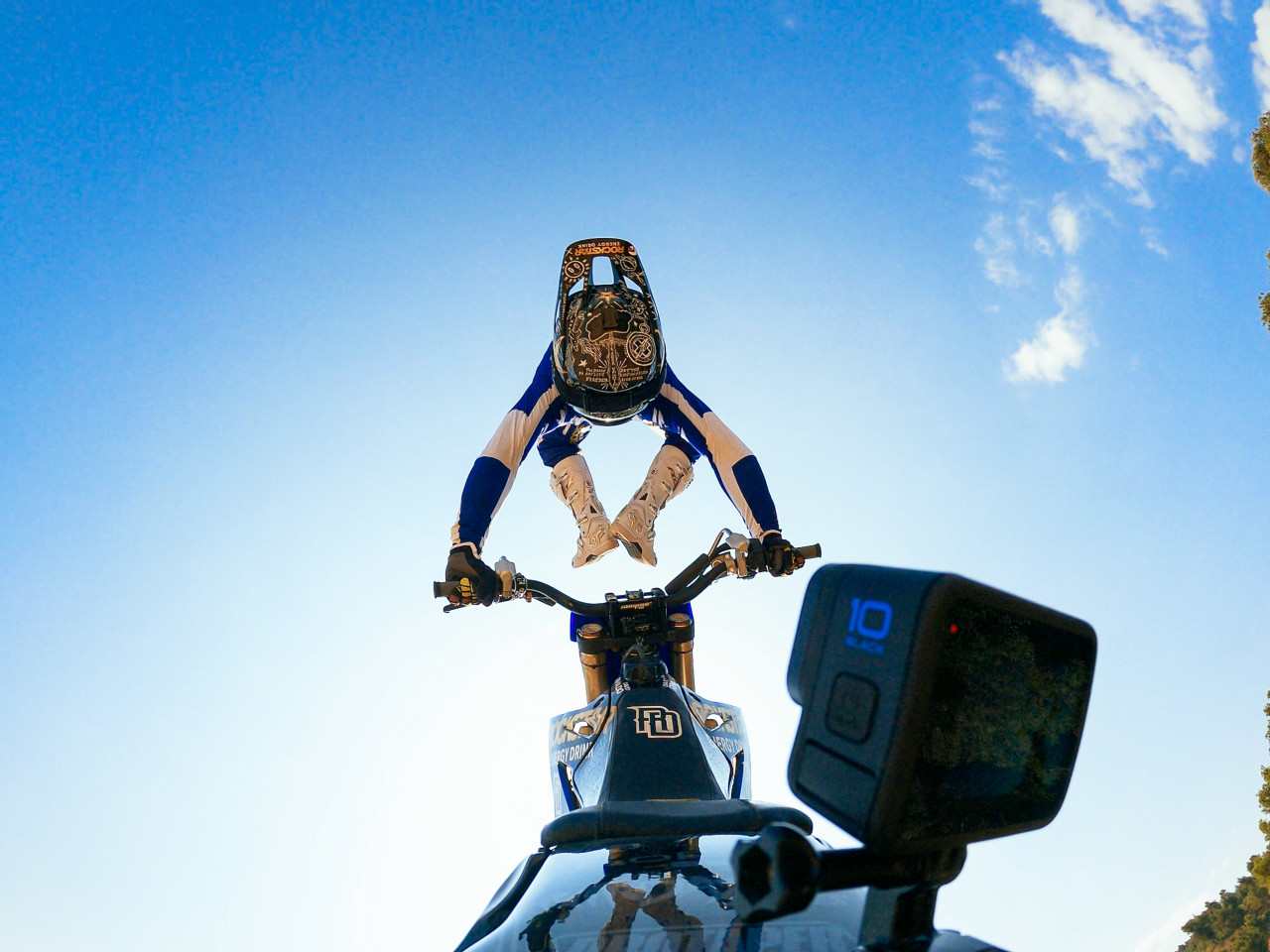 David Rinaldo shows off for hte new GoPro Hero10 Black. – Pic courtesy of GoPro