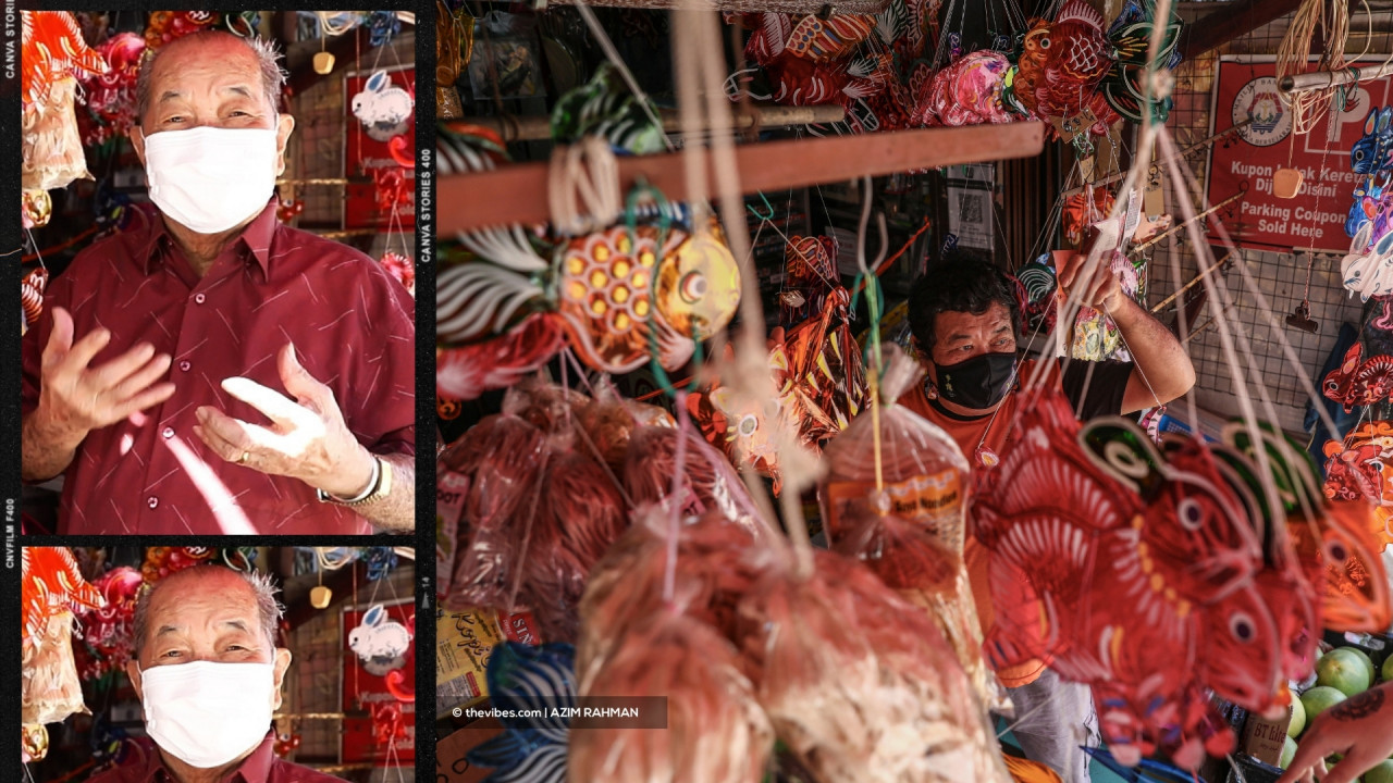(Photo insert) Chong Chin Wah. The Chong family has been making festive cellophane lanterns for kids to play for four generations long. – AZIM RAHMAN/The Vibes pic