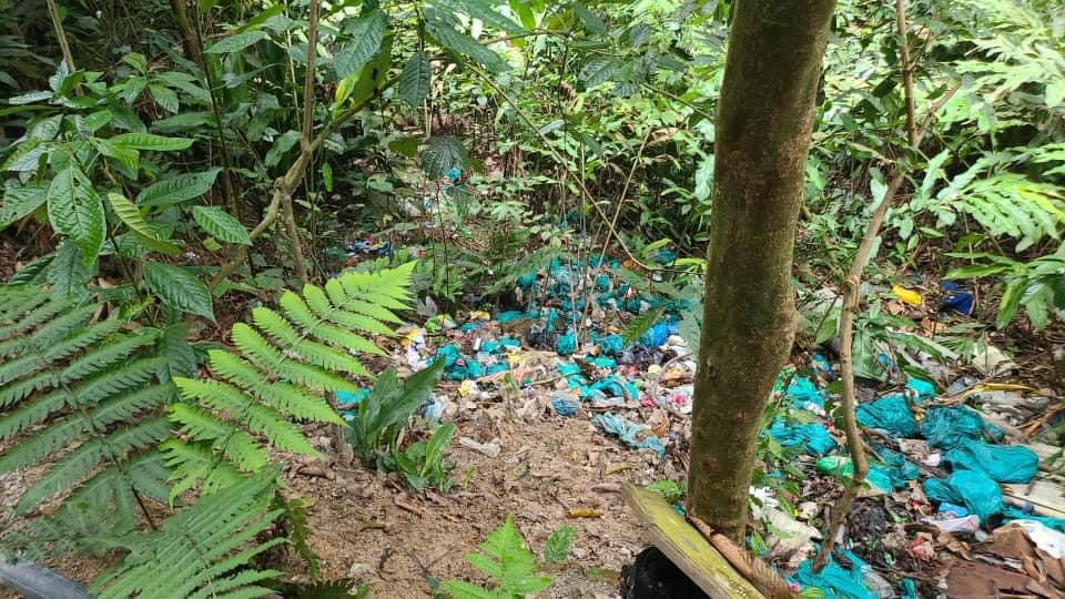 Garbage, presumably left behind by contractors, seen at Bukit Tabur. – Pertubuhan Pelindung Khazanah Alam Malaysia Facebook pic, September 11, 2021