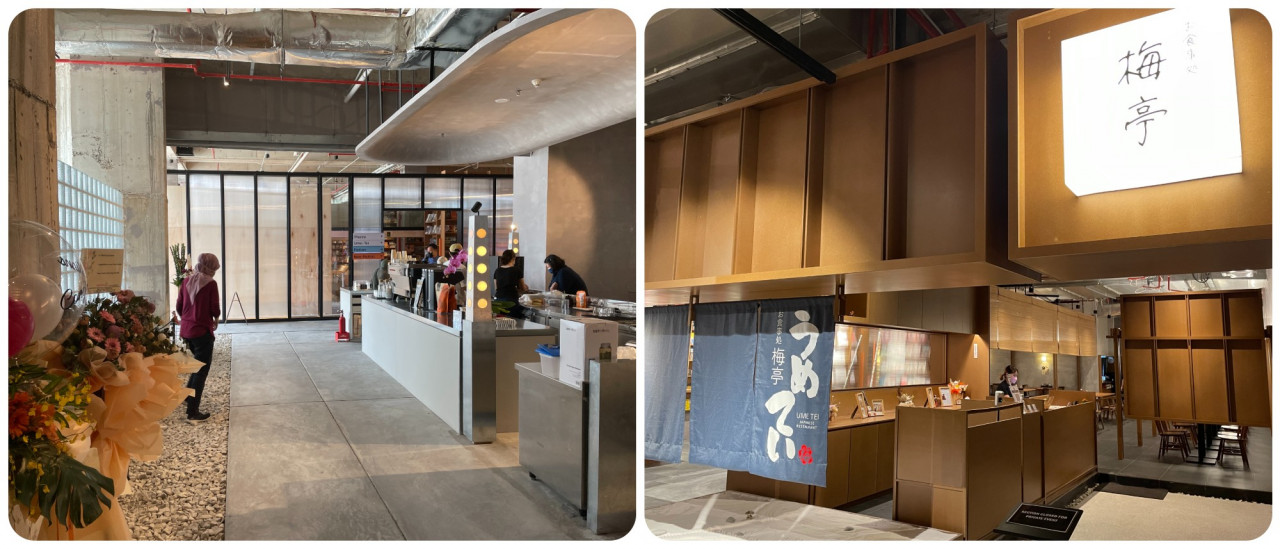 (L) Cafe Whisk, and (R) Ume Tei, the in-house Japanese restaurant. – Haikal Fernandez pic