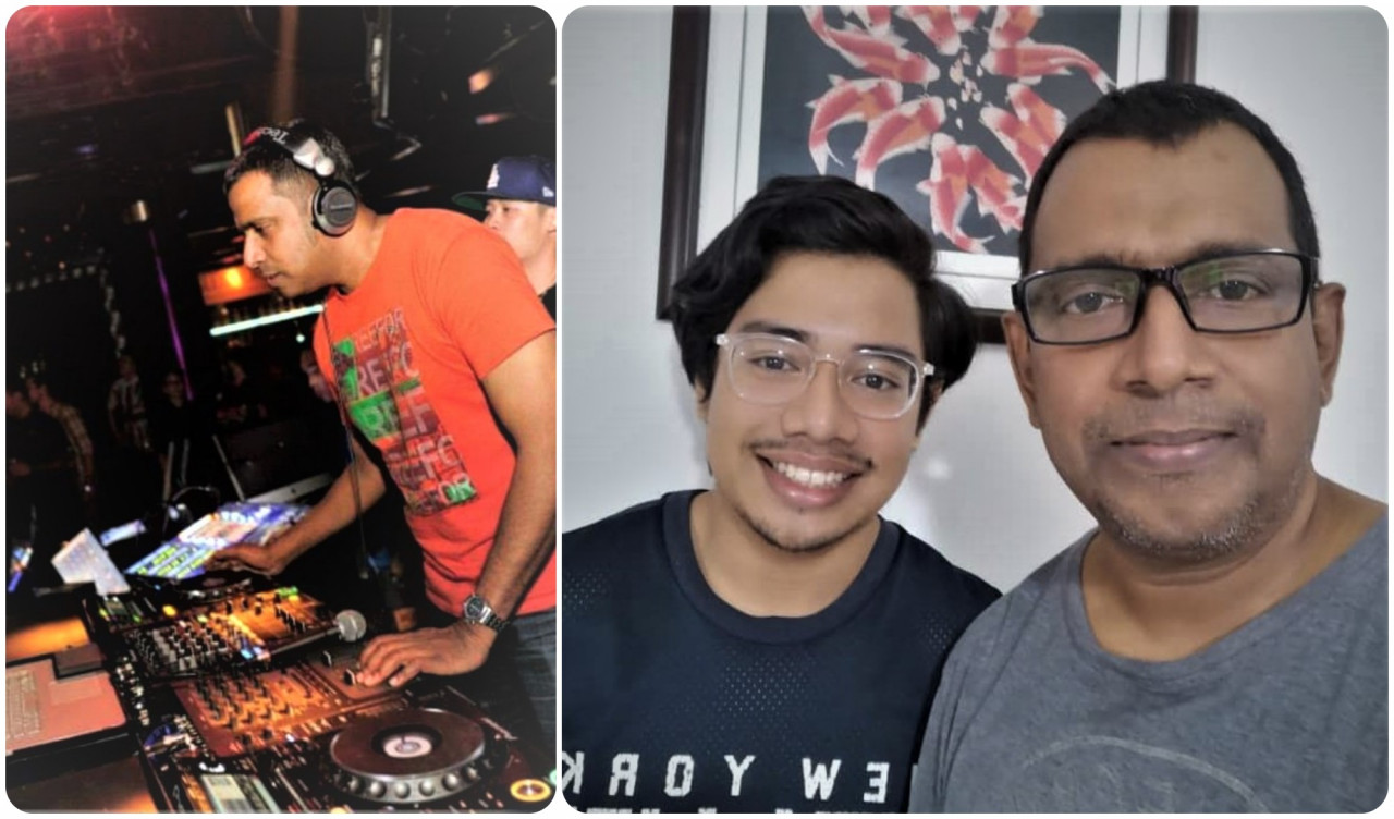 Edward Rozario has been a deejay entertaining clubbers for 27 years. He is seen here at the Neverland Discotheque in Jalan Kia Peng, Kuala Lumpur, freely weaving music for his audience (left). Edward Rozario (right) with his 18-year-old son Meschach Rozario. The father-son duo is causing a smacking ripple in tastebuds across West Malaysia, Singapore, Sabah and Sarawak with their homemade Mable’s Pickles. – Pic courtesy of Edward Rozario      