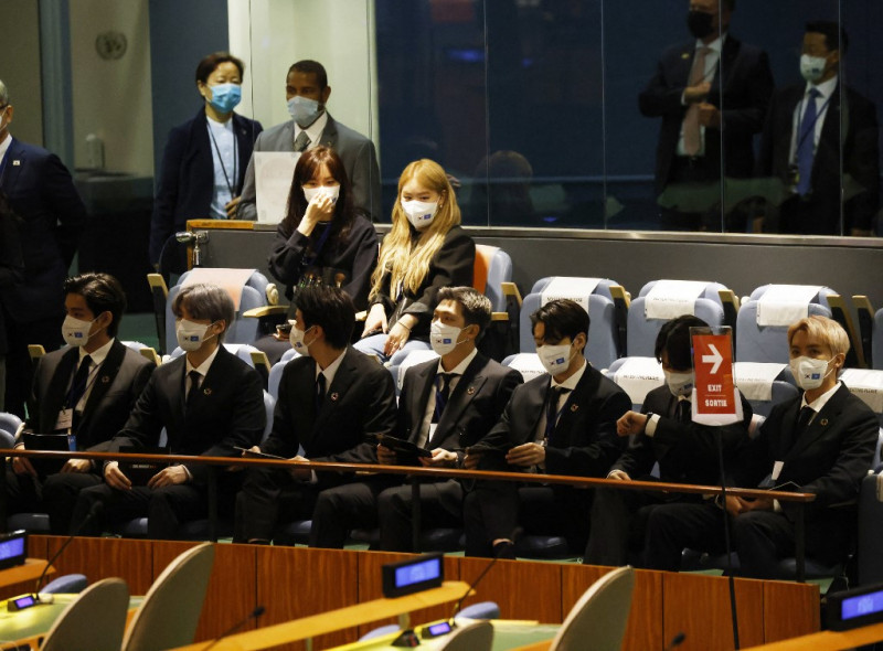 BTS dance through UN to promote youth solutions for planet