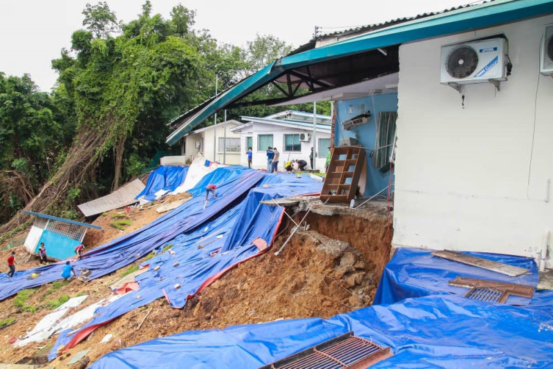 Nature’s wrath leaves Sabah health facilities damaged, thousands without power