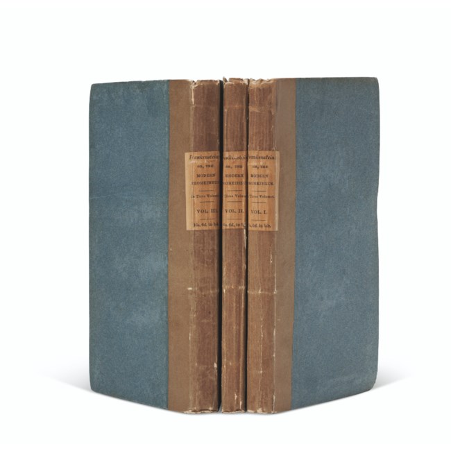 A first edition of 'Frankenstein' goes up for auction in September