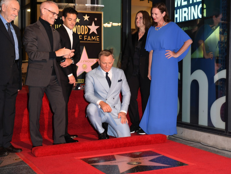 Shaken and starred: Bond star Craig honoured on Hollywood Walk of Fame