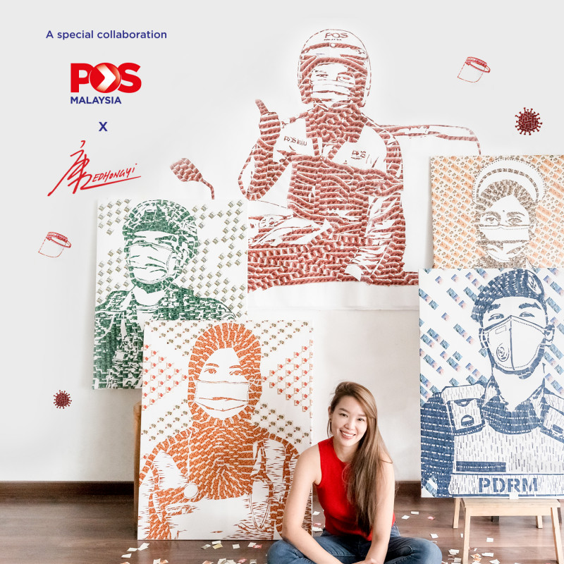 Pos Malaysia pays tribute to frontliners through stamp collection