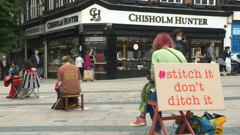 London street stitchers take on ‘fast fashion’