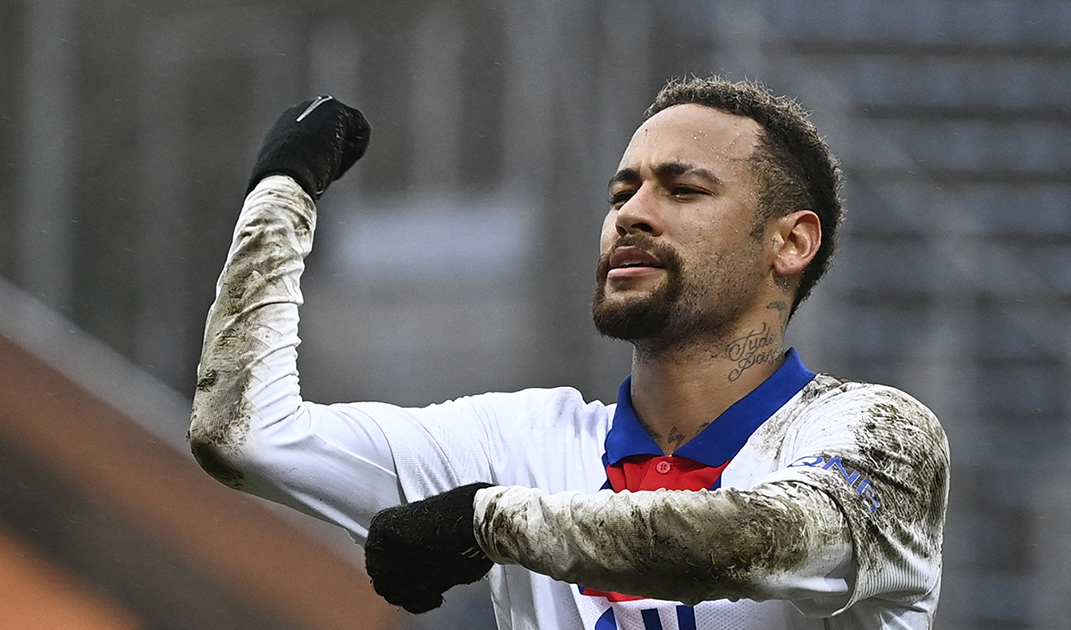 Paris Saint-Germain's striker, Neymar, came in sixth on the list with RM391.9 million in earnings