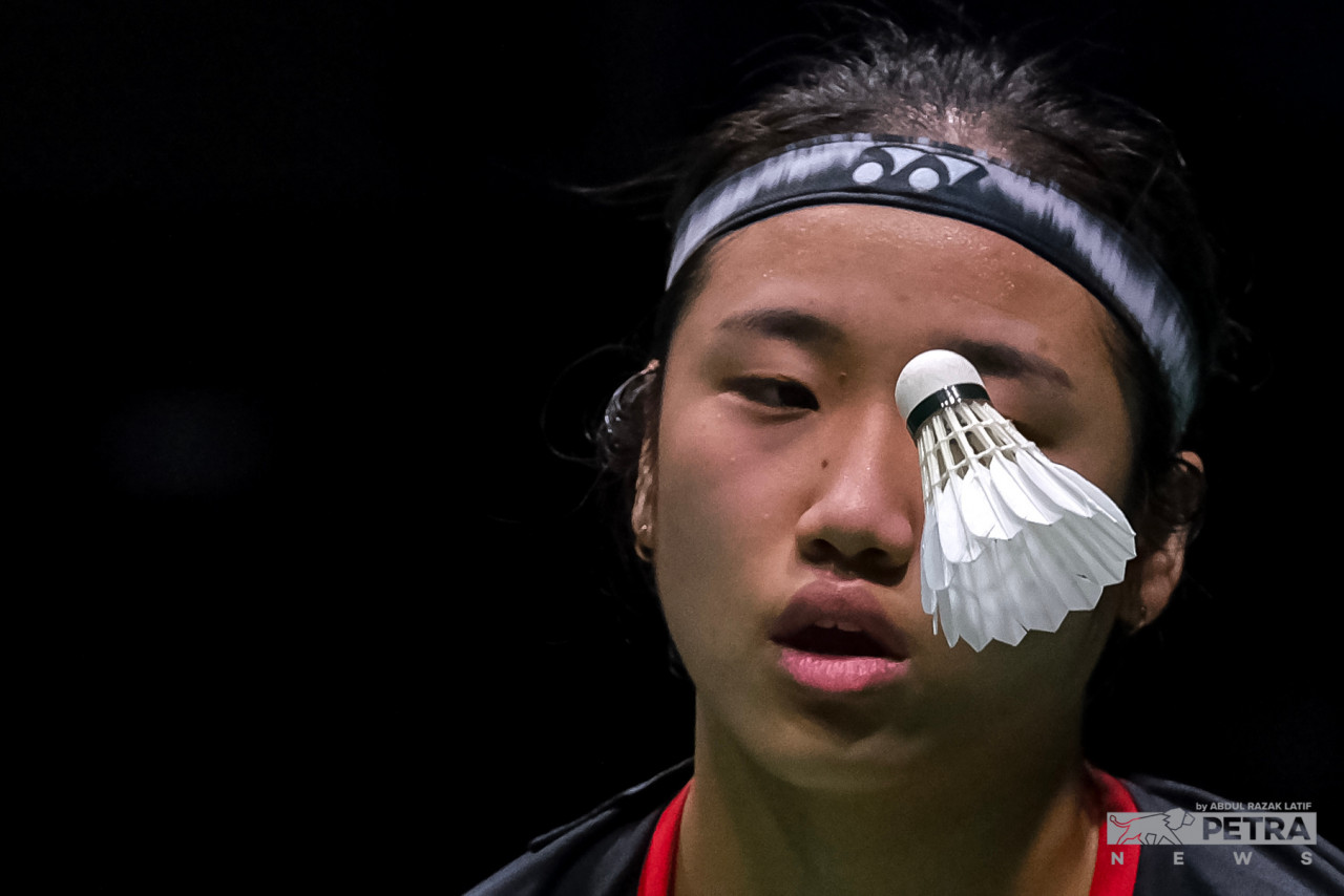 World No. 4 and South Korea’s women’s singles player An Se Young upsets world No. 3 Chen Yu Fei of China, 21-12, 21-19, 21-9, at the 2023 Malaysia Open semifinal. – ABDUL RAZAK LATIF/The Vibes pic, January 18, 2023