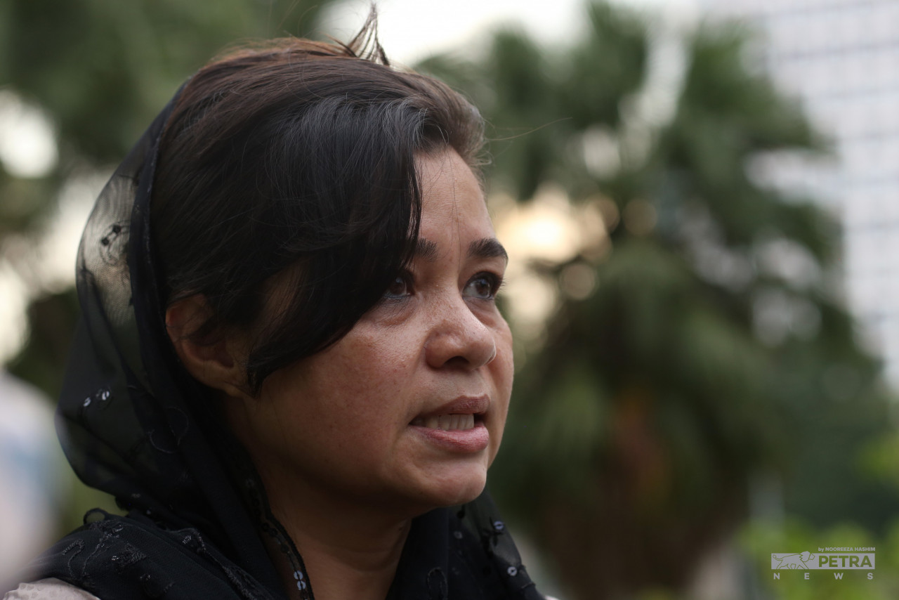 Suriani Kempe says she hopes for the appellate court to reach a verdict that will be in the favour of Malaysian women and mothers. – NOOREEZA HASHIM/The Vibes pic, June 7, 2022