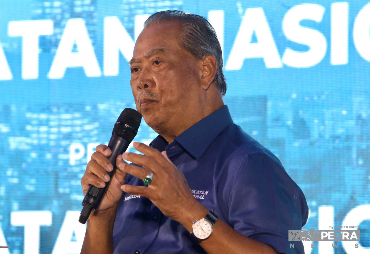 Perikatan Nasional chairman Tan Sri Muhyiddin Yassin has declared that if the coalition wins Perlis in the upcoming polls, he will name a candidate from PAS as the state’s new menteri besar. – SAIRIEN NAFIS/The Vibes pic, November 13, 2022