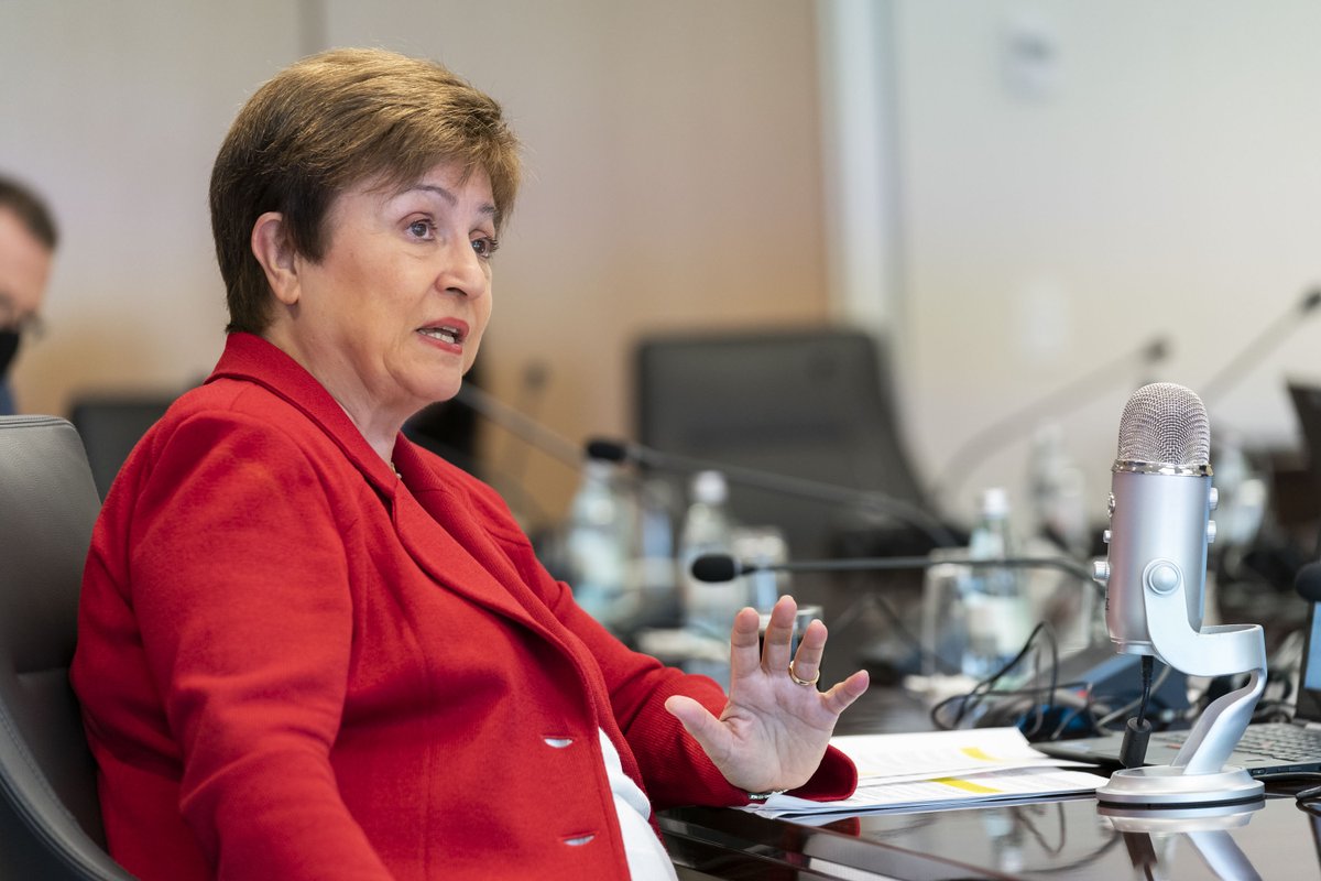 IMF chief Kristalina Georgieva offered her support for US President Joe Biden’s stimulus plan and rejects the notion it is excessive. – Twitter pic, February 7, 2021