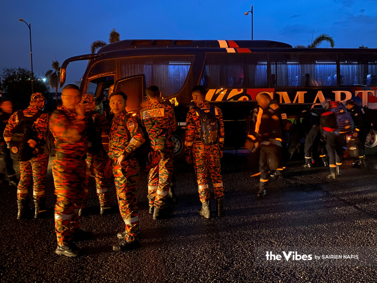 The second SMART team prepares for departure to Kuala Lumpur International Airport. – SAIRIEN NAFIS/The Vibes pic, February 8, 2023