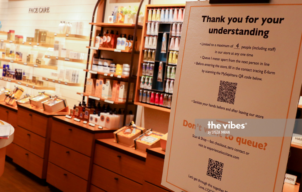 Cosmetics, skincare and perfume shops in Phase 2 states will be allowed to reopen tomorrow. – The Vibes file pic, August 15, 2021