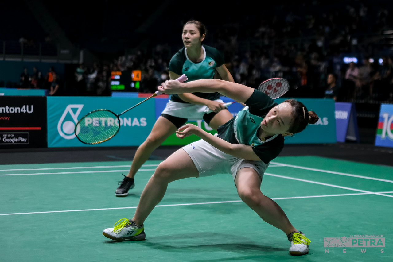 Rexy Mainaky has praised Go Pei Kee-Teoh Mei Xing (pic) for their performance at the Malaysia Open, getting through to the second round after defeating teammates Vivian Hoo-Lim Chiew Sien. – ALIF OMAR/The Vibes pic, January 15, 2023