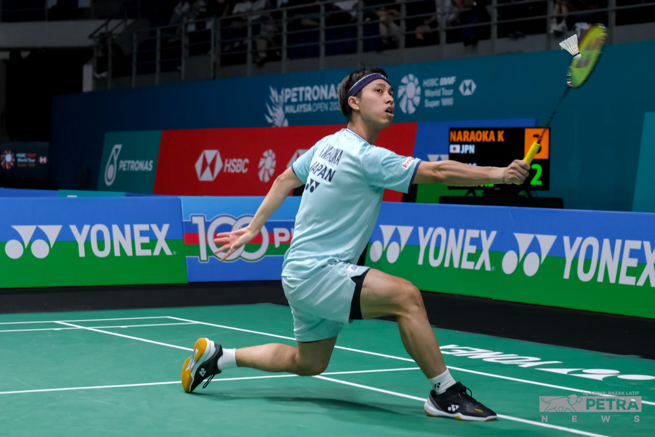Japanese rising star Kodai Naraoka was fast to climb up the ranks from number 42 in June to number seven this month. – ABDUL RAZAK LATIF/The Vibes pic, January 11, 2023