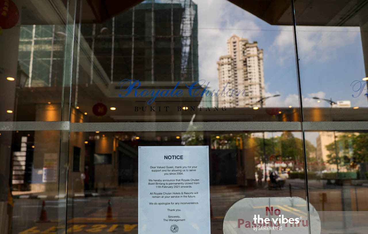 The hospitality sector in Malaysia, as well as the rest of the world, has been hit badly by the Covid-19 as travel restrictions were imposed strictly globally. – The Vibes file pic, October 6, 2022.
