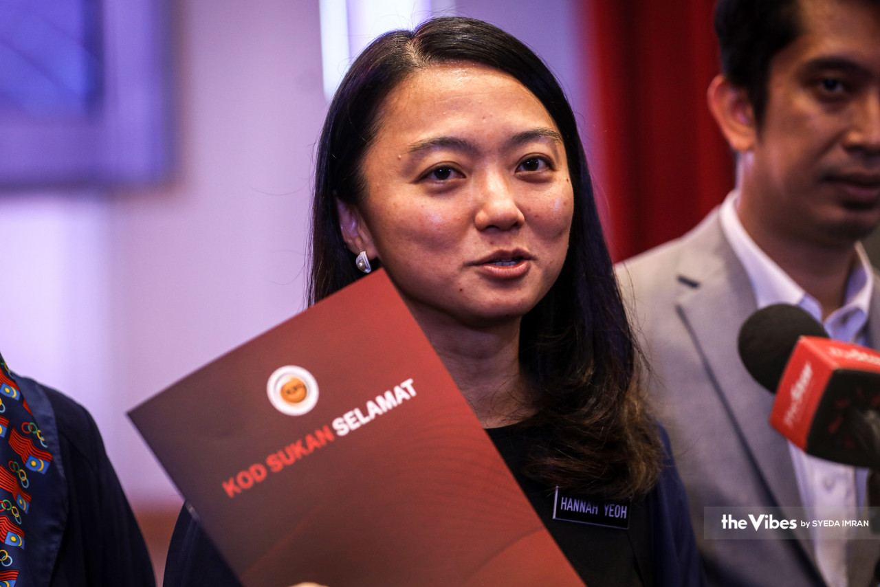 Youth and Sports Minister Hannah Yeoh says that the coach linked to the sexual harassment case has resigned, but the investigation into the matter will continue to be carried out nevertheless. – SYEDA IMRAN/The Vibes pic, April 3, 2023