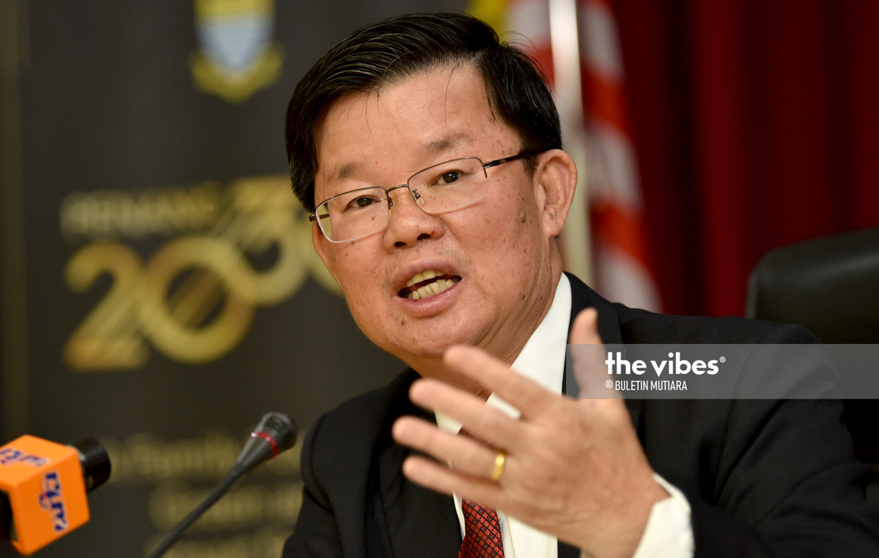 Penang Chief Minister Chow Kon Yeow says since 1973, Penang has been extracting raw water from Sg Muda without having to pay Kedah through the riparian rights. – File pic, March 25, 2021