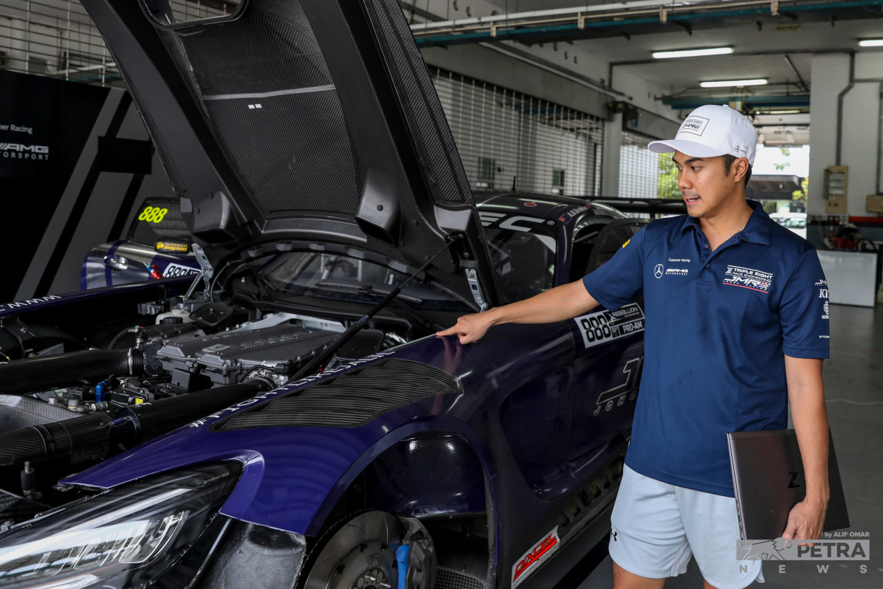 Jazeman says that practicing allows the team to see how the car reacts to different conditions as well as prepares the drivers to adapt as quickly as possible. – ALIF OMAR/The Vibes pic, May 21, 2022