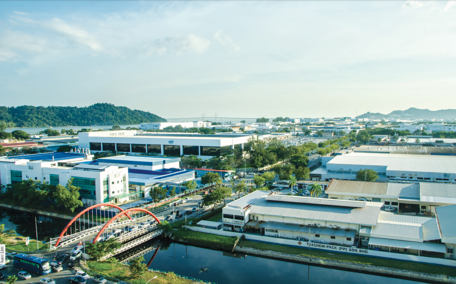 A view of factories in Bayan Lepas, Penang. The MCO saw most economic operations grinding to a halt. – Screen grab, October 2, 2021