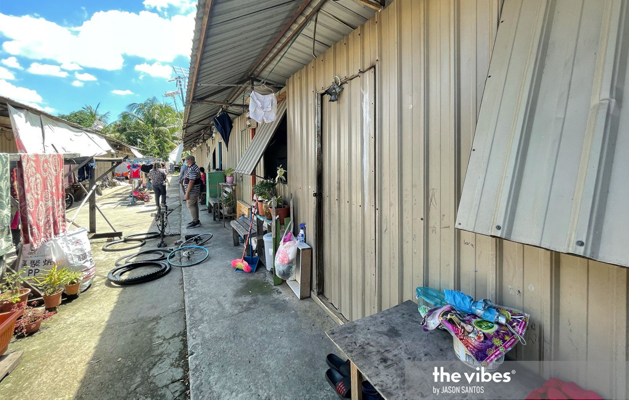 Some of the living quarters of workers at a factory in the Kota Kinabalu Industrial Park. – JASON SANTOS/The Vibes pic, March 15, 2021