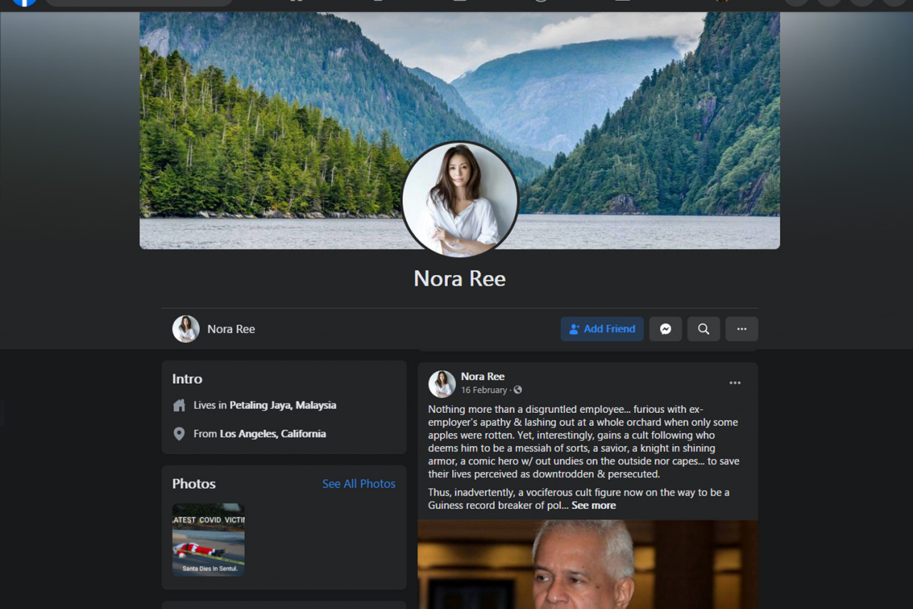 Nora Ree, who claims to be a former non-Muslim, says N3 promises to be a ‘nightmare’ for non-Muslims and ‘liberal’ Muslims who are ‘uncordial or undiplomatic’ in their comments. – Screen grab, April 1, 2021