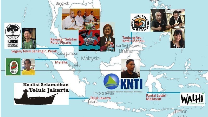 Some major reclamation projects in Indonesia and Malaysia that will have a worrying impact on marine ecosystems, fisheries and the environment. – Change.org pic, May 23, 2021 