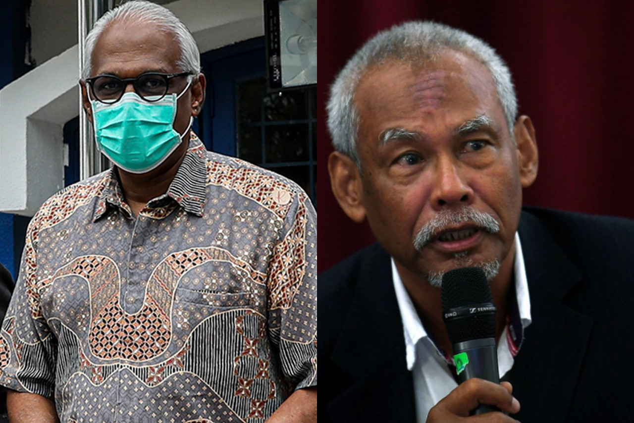 While Klang MP Charles Santiago (left) says that even middle-class Indians can be jailed just because they have a darker complexion, former inspector-general of police Tan Sri Musa Hassan says police never discriminate against any race. – The Vibes file pic, May 4, 2021
