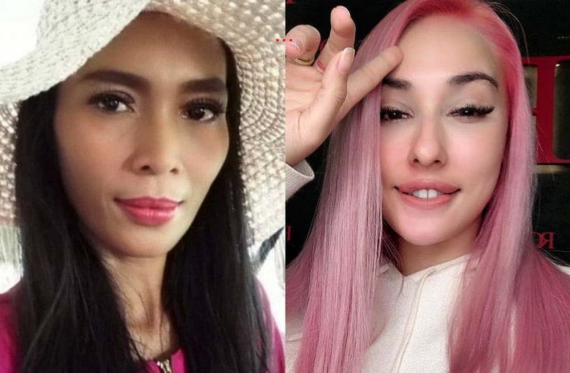 Zarina Anjoulie Lavocah Mohd Fahizul (right) says Azizah @ Amyza Aznan has called on her Instagram followers, as well as the public, to follow @haunted_saka18 on Instagram for the purpose of criticising and condemning her. – Artis Malaysia Facebook pic, May 7, 2021