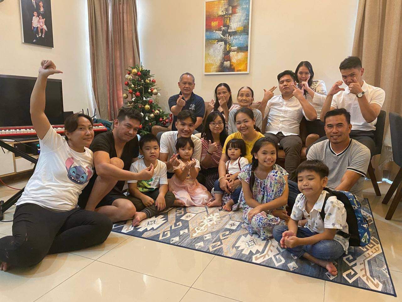 Edner Patrick Stephen, whose family suffered RM50,000 in losses, is thankful to be able to spend Christmas with his family at a relative’s home. – The Vibes pic, December 29, 2021