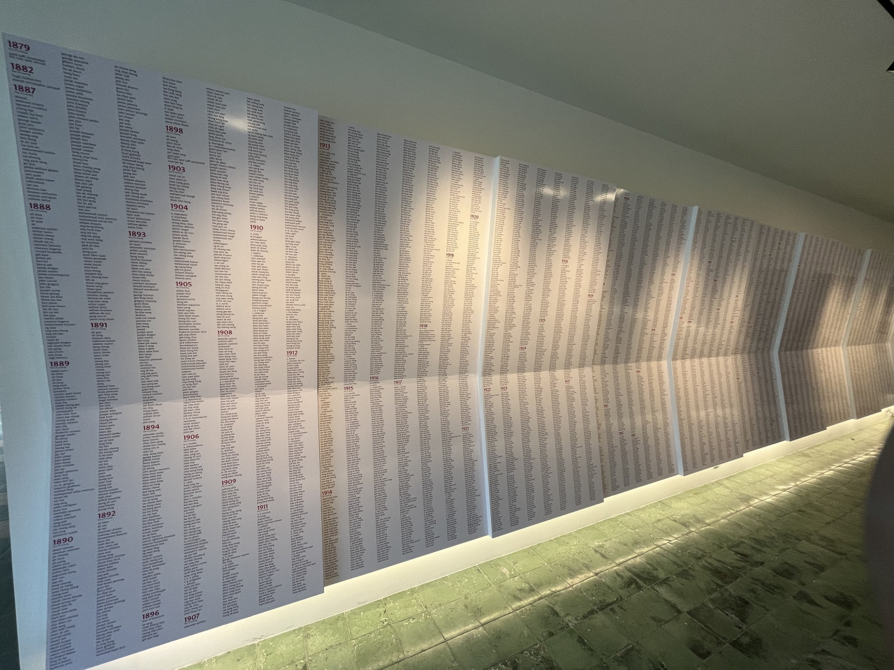 Brother director of St Xavier’s Institution Penang, Jason Blaikie, says the earliest names listed were retrieved from a school diary dating back to 1887, while all the other names from 1903 onwards were taken from school leaving certificates. – RACHEL YEOH/The Vibes pic, April 14, 2022