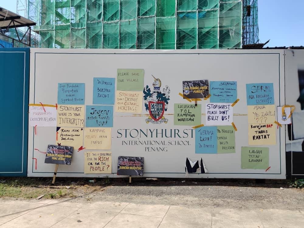 Last week, it was reported that part of Tg Tokong village would be demolished to make way for the construction of an international school’s recreation area. – Tg Tokong Residents’ Association Facebook pic, April 18, 2022