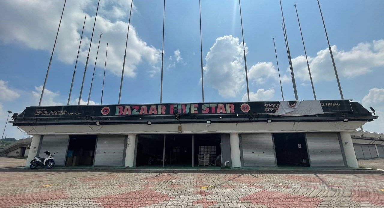 The ‘Bazaar Five Star’ furniture store that operates within the stadium complex  – The Vibes pic, June 25, 2022
