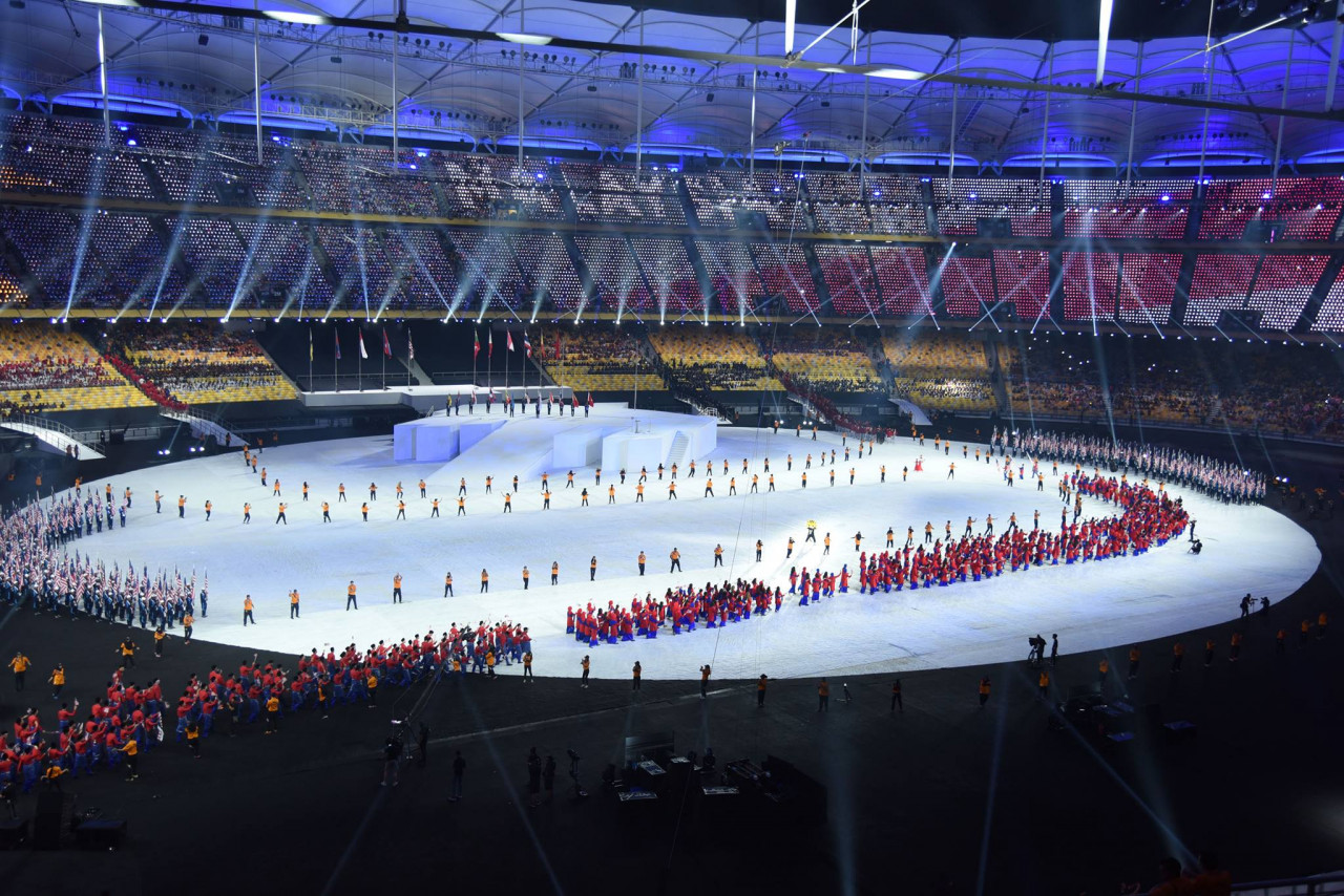 Pictured here is the 2017 Sea Games opening ceremony held at Bukit Jalil National Stadium, Kuala Lumpur. MRCB’s redevelopment of KL Sports City for the games has received local and international awards. – MRCB Facebook pic, July 22, 2022