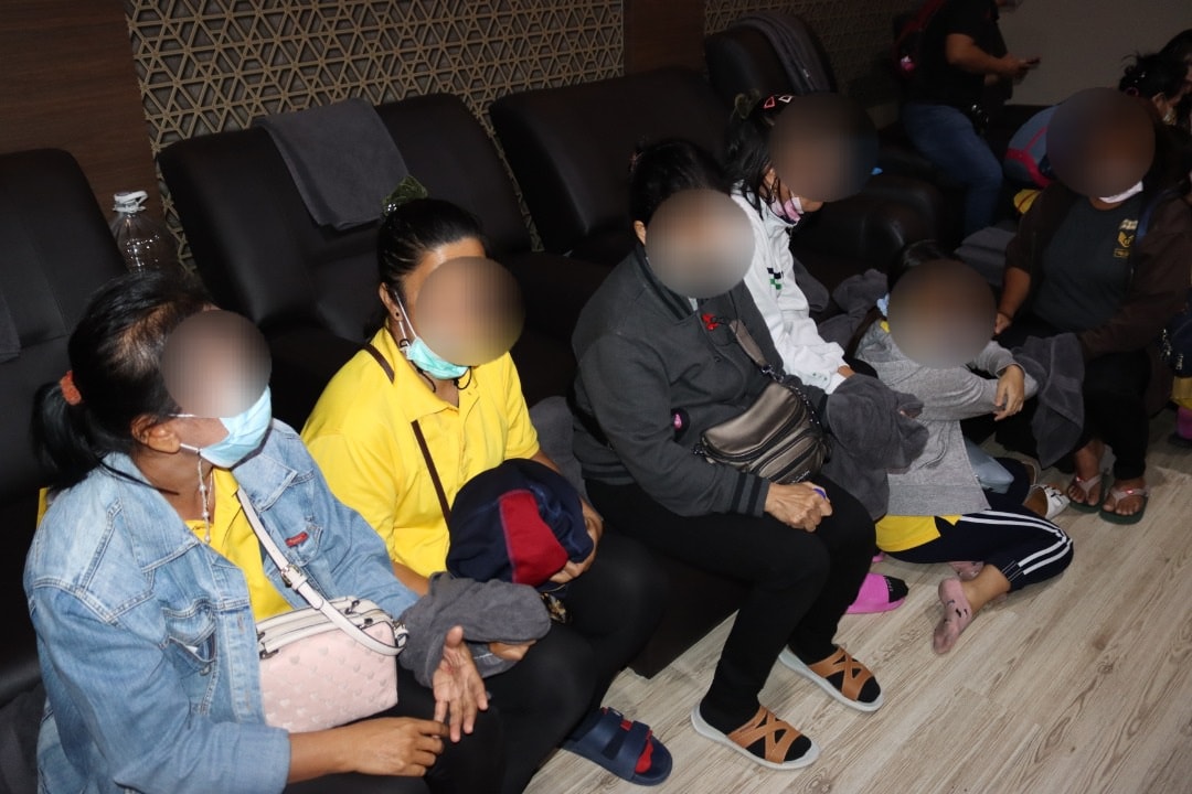 Several of the individuals detained by Immigration officers are seen here in one of the premises raided. – Jabatan Imigresen Malaysia Facebook pic, July 28, 2022