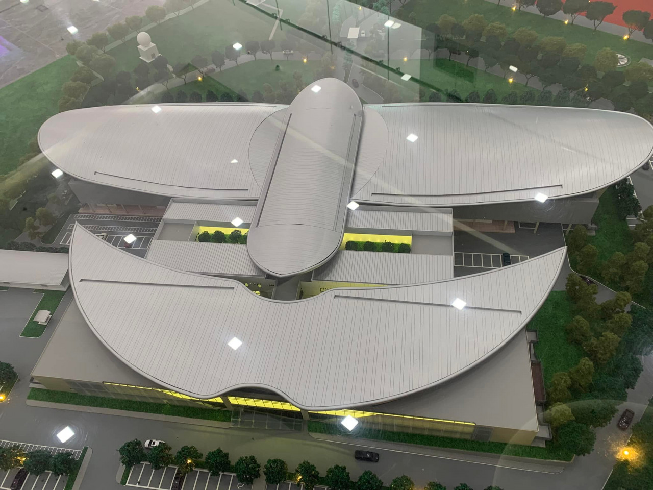 Pictured here is a scale model of the New KL ATCC building. The Auditor-General’s Report states that weaknesses in the physical security aspects of the building and access to the system have exposed its operations to the risk of intrusion, modifications and data loss. – Pena Celoreng Facebook pic, August 7, 2022