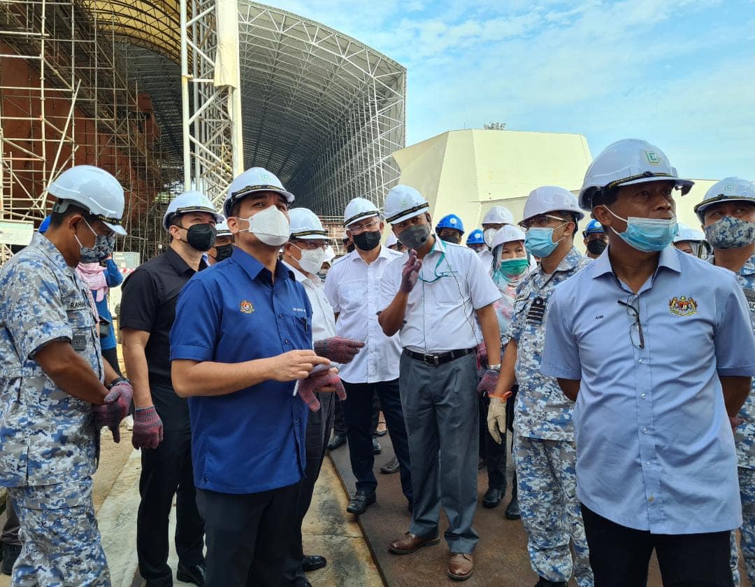 Datuk Ahmad Nazim Abdul Rahman says he has been to the navy shipyard in Lumut, Perak many times and attested to the work progress of the littoral combat ships. – Nazim Rahman Facebook pic, August 10, 2022