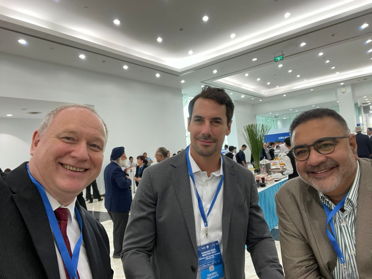 (From left) Chief executive of the Good Capitalism Forum, Professor Graham Kendall; PETRA Lifestyle chief executive Roberto Guiati, and PETRA group chairman Datuk (Dr) Vinod Sekhar at the sidelines of the Horasis India Meeting in Binh Duong New City, Vietnam. – The Vibes pic, September 25, 2022